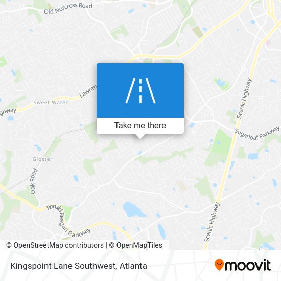 Mapa de Kingspoint Lane Southwest