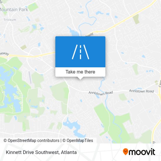 Kinnett Drive Southwest map