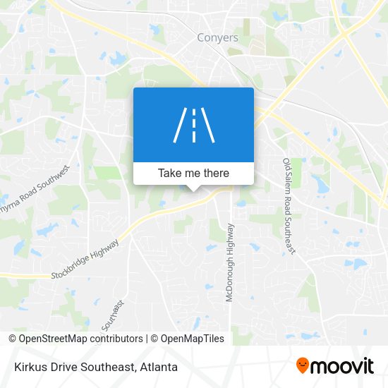 Kirkus Drive Southeast map