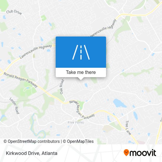 Kirkwood Drive map