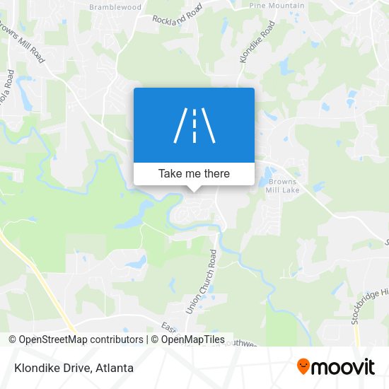 Klondike Drive map