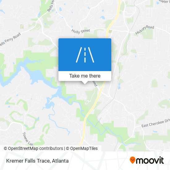 Kremer Falls Trace map