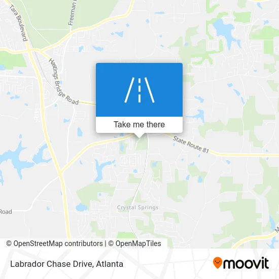 Labrador Chase Drive map