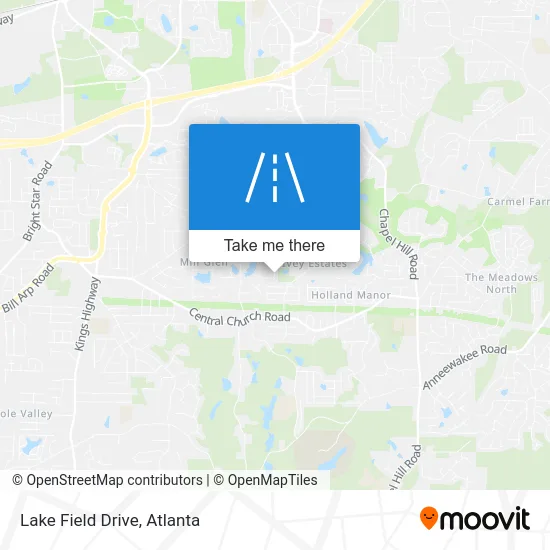 Lake Field Drive map
