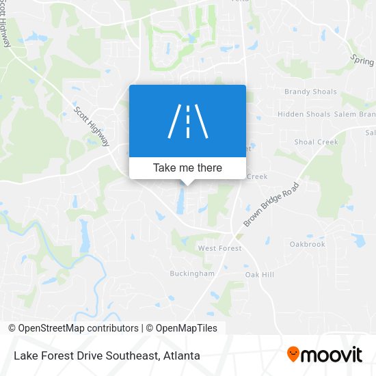 Mapa de Lake Forest Drive Southeast