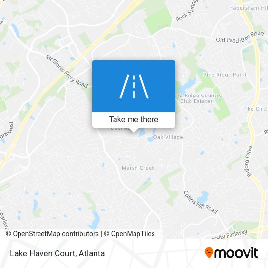 Mapa de Lake Haven Court