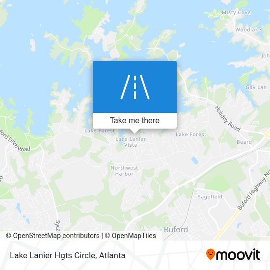 Mapa de Lake Lanier Hgts Circle