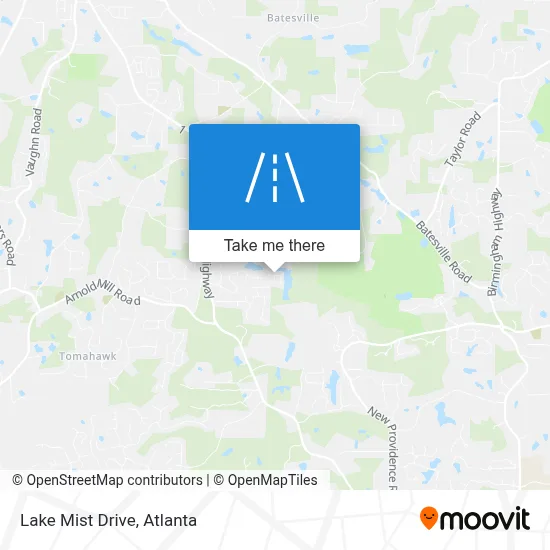 Lake Mist Drive map
