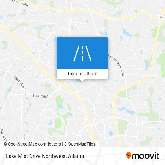 Lake Mist Drive Northwest map