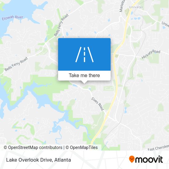 Mapa de Lake Overlook Drive