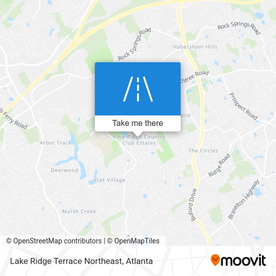 Mapa de Lake Ridge Terrace Northeast