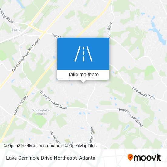 Lake Seminole Drive Northeast map