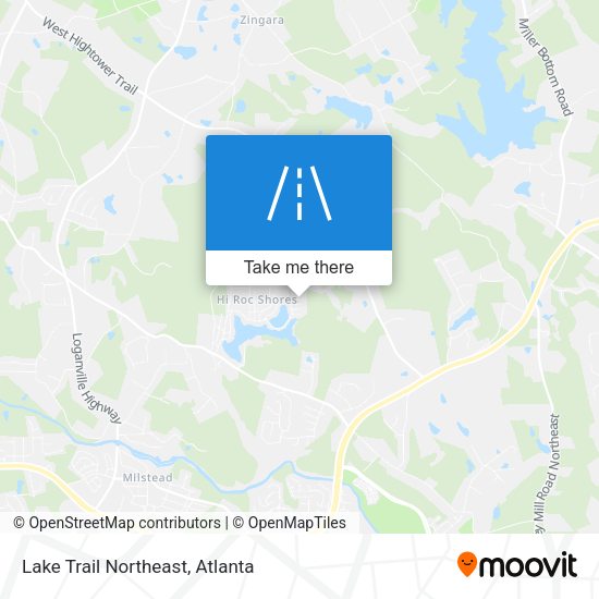 Lake Trail Northeast map