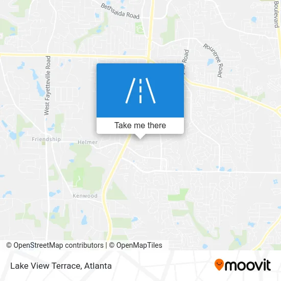 Lake View Terrace map