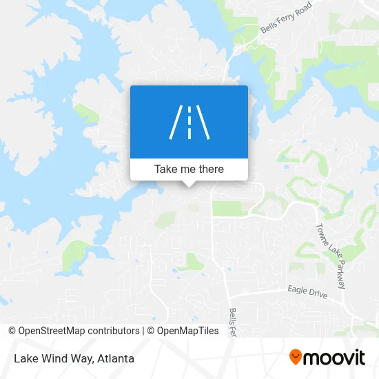Lake Wind Way map