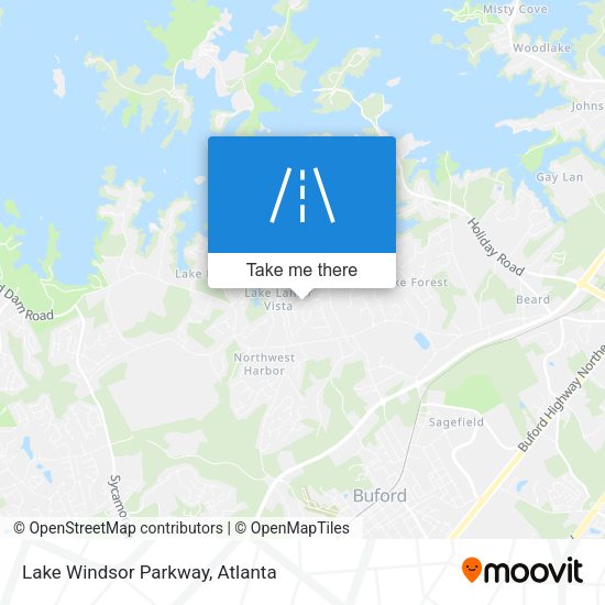 Mapa de Lake Windsor Parkway