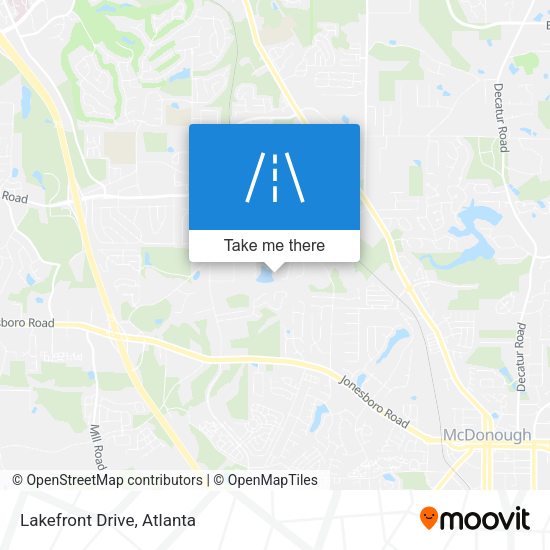 Mapa de Lakefront Drive