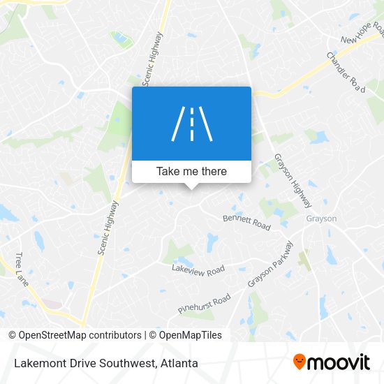 Lakemont Drive Southwest map