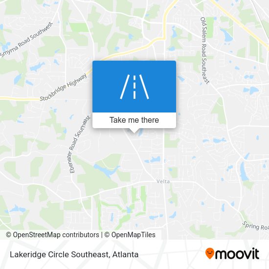 Lakeridge Circle Southeast map