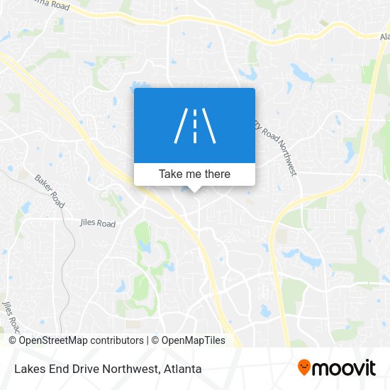 Lakes End Drive Northwest map