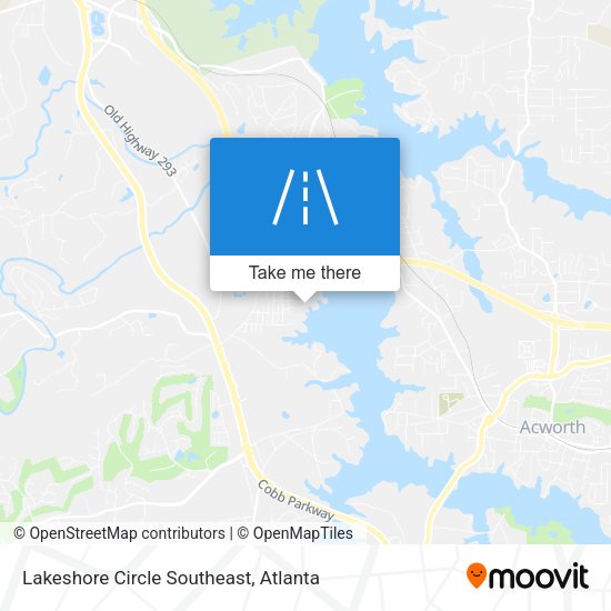 Lakeshore Circle Southeast map