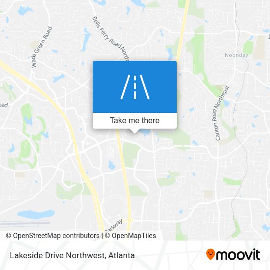 Lakeside Drive Northwest map