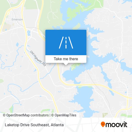Mapa de Laketop Drive Southeast
