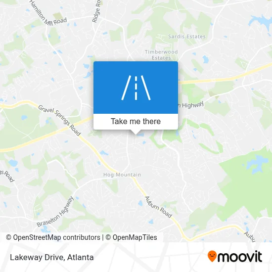 Lakeway Drive map
