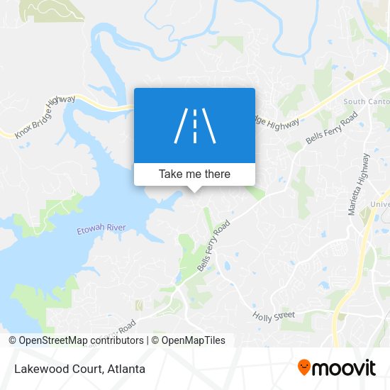 Mapa de Lakewood Court