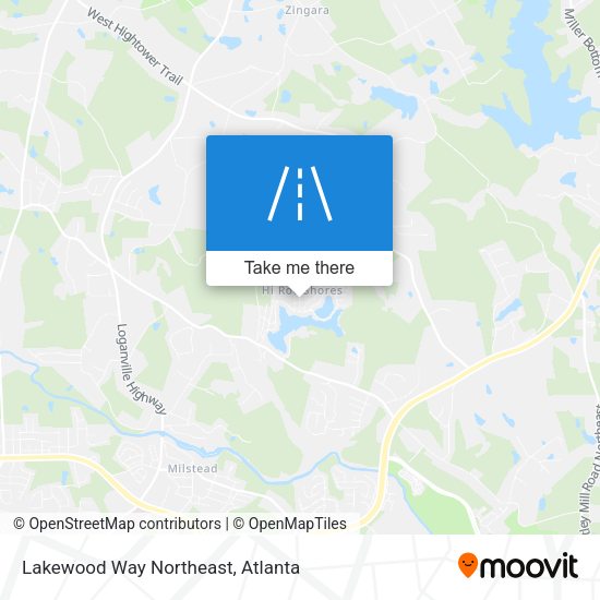 Lakewood Way Northeast map