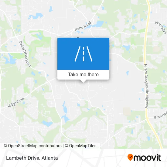 Lambeth Drive map
