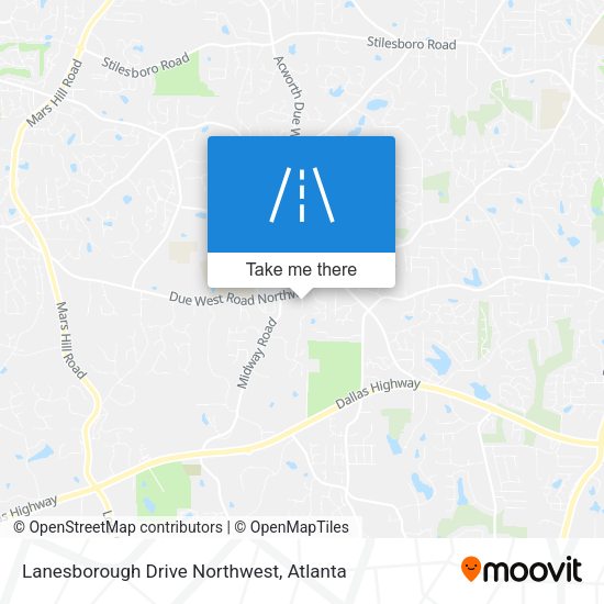 Mapa de Lanesborough Drive Northwest