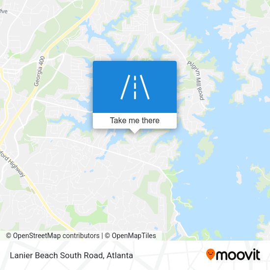 Mapa de Lanier Beach South Road