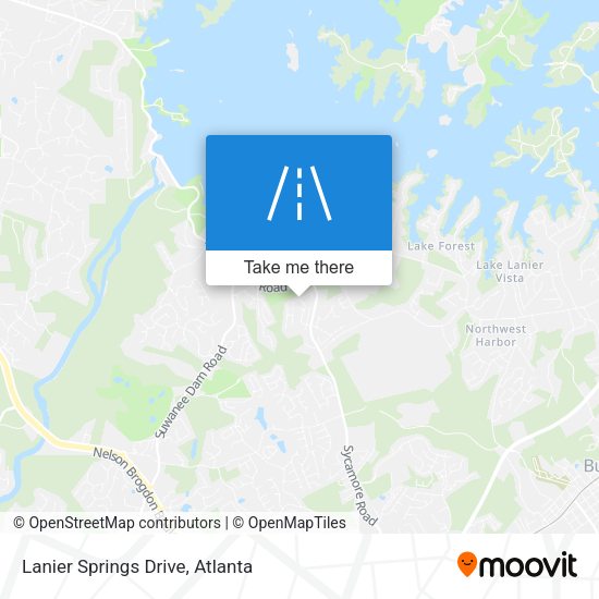 Mapa de Lanier Springs Drive