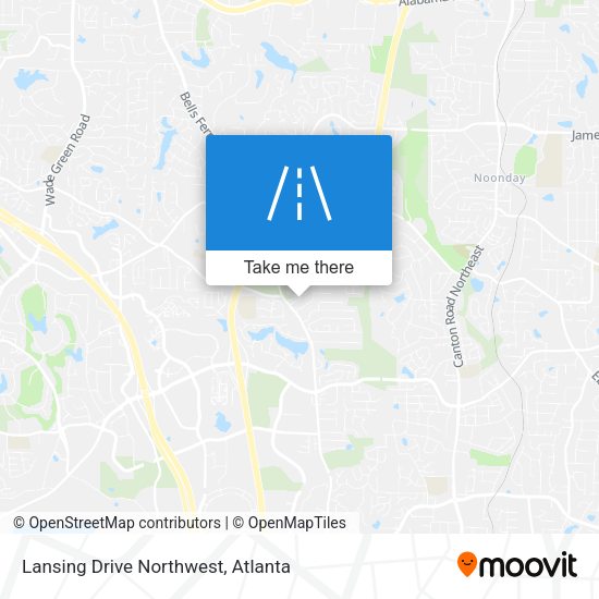 Lansing Drive Northwest map