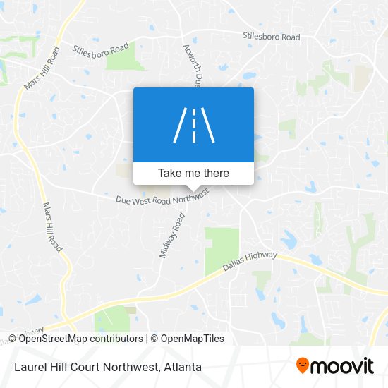 Mapa de Laurel Hill Court Northwest