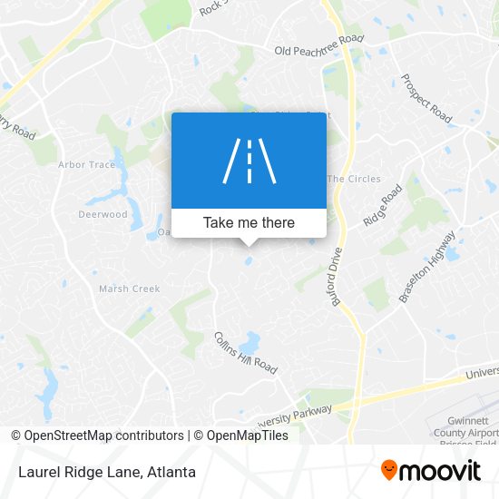 Laurel Ridge Lane map