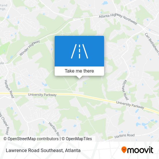 Mapa de Lawrence Road Southeast