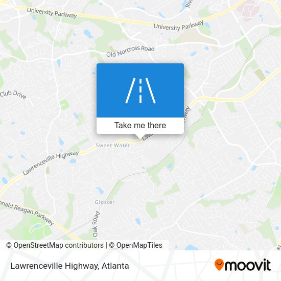 Lawrenceville Highway map