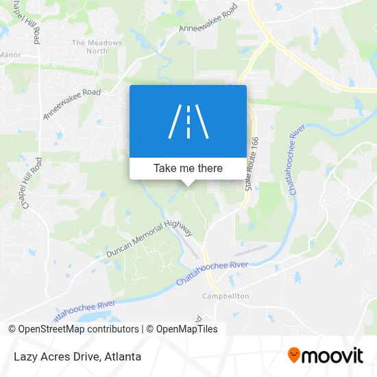 Lazy Acres Drive map