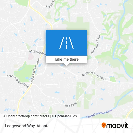 Ledgewood Way map