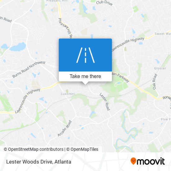 Lester Woods Drive map