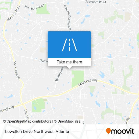 Lewellen Drive Northwest map