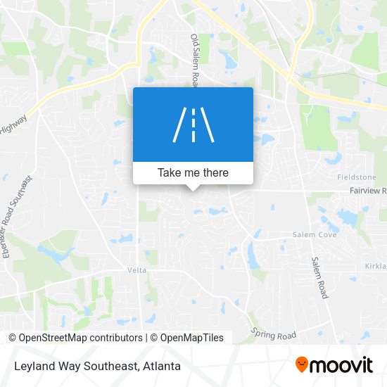 Leyland Way Southeast map