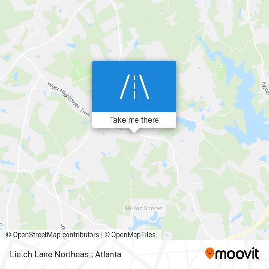 Lietch Lane Northeast map