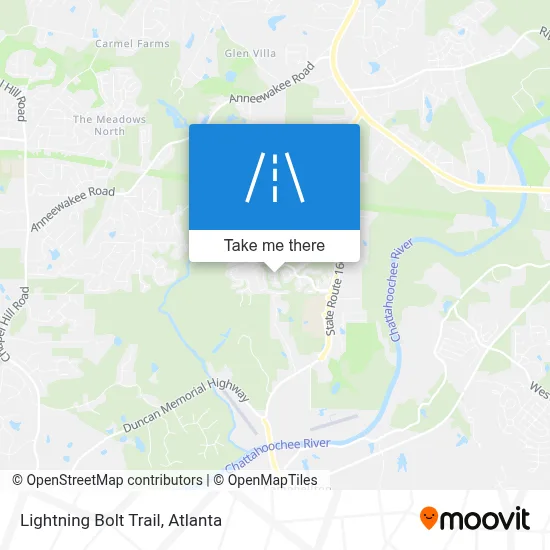 Lightning Bolt Trail map