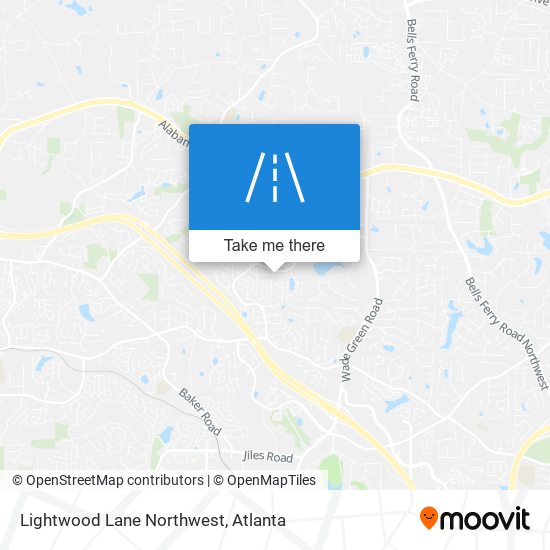 Mapa de Lightwood Lane Northwest