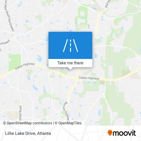 Lillie Lake Drive map