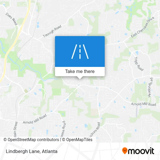 Lindbergh Lane map