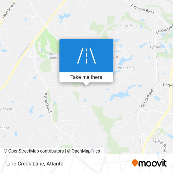 Mapa de Line Creek Lane